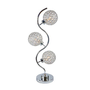 Crown Mark - Crystal Globe - Table Lamp - Pearl Silver - 5th Avenue Furniture