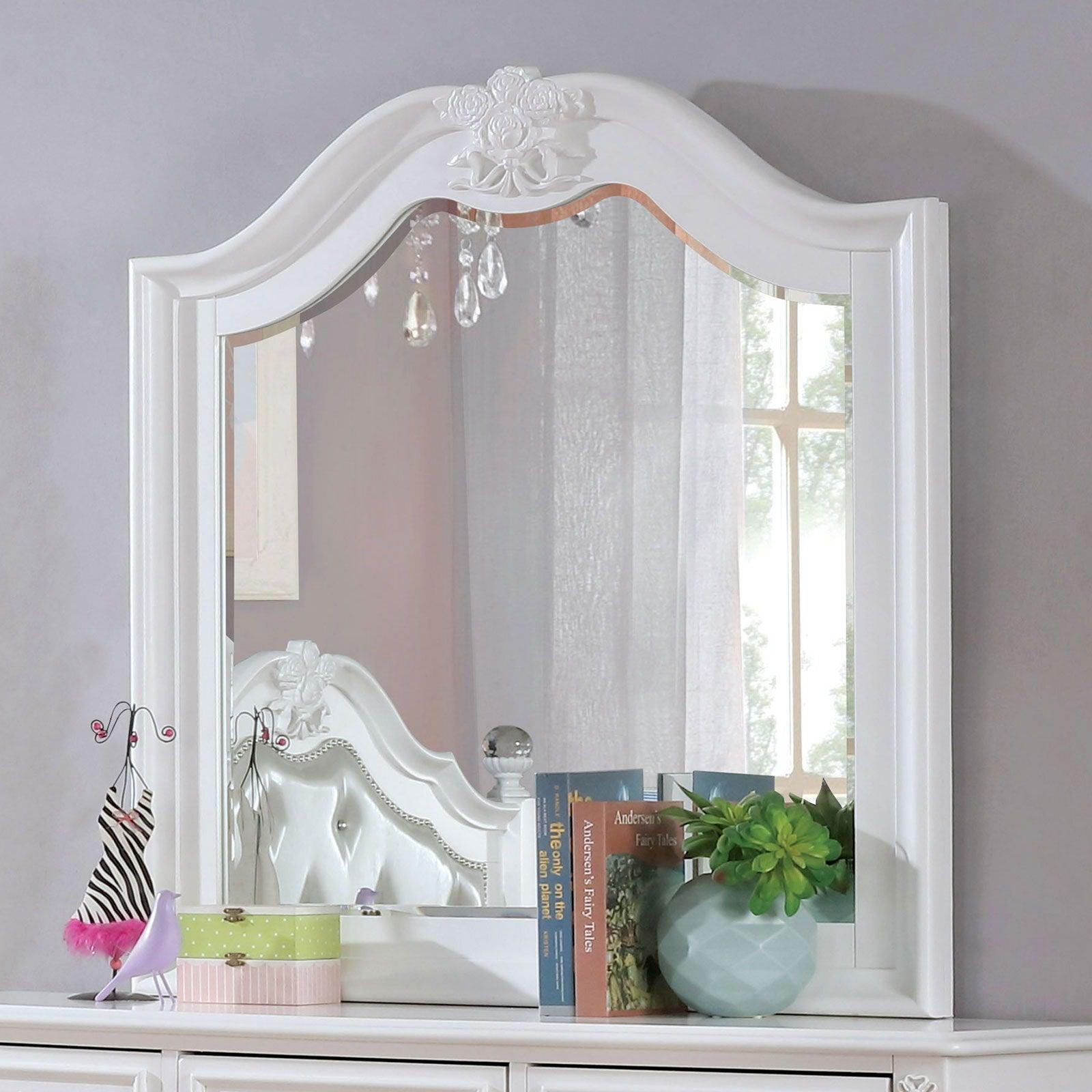 Furniture of America - Belva - Mirror - White - 5th Avenue Furniture