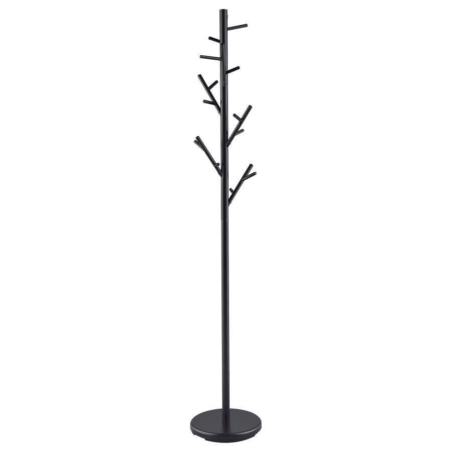 CoasterEveryday - Clover - 18-Hook Coat Rack - Black - 5th Avenue Furniture