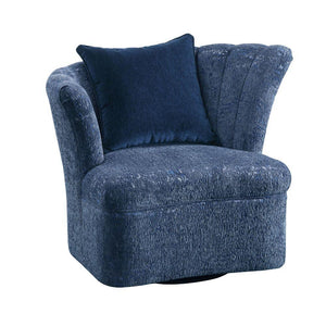 ACME - Kaffir - Chair - Blue Fabric - 5th Avenue Furniture