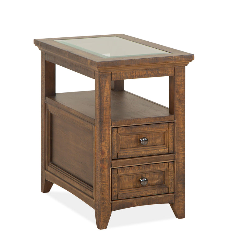 Magnussen Furniture - Bay Creek - Chairside End Table - Toasted Nutmeg - 5th Avenue Furniture