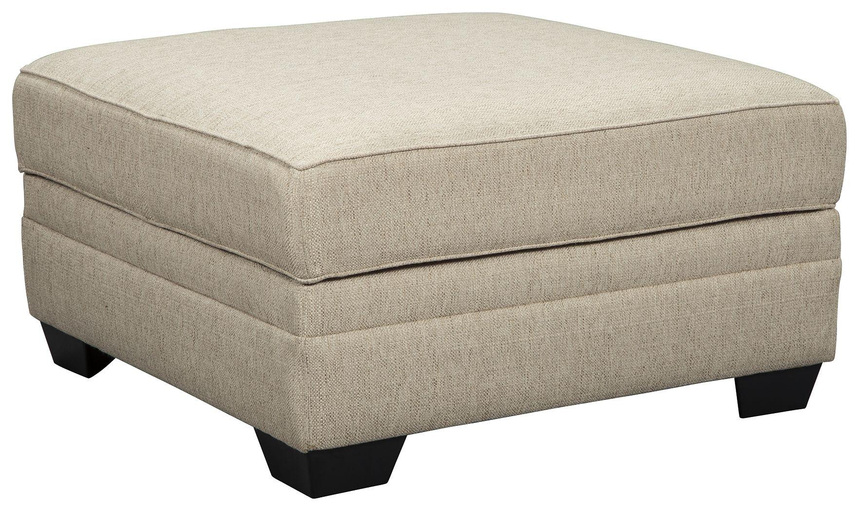 Ashley Furniture - Luxora - Bisque - Ottoman With Storage - 5th Avenue Furniture