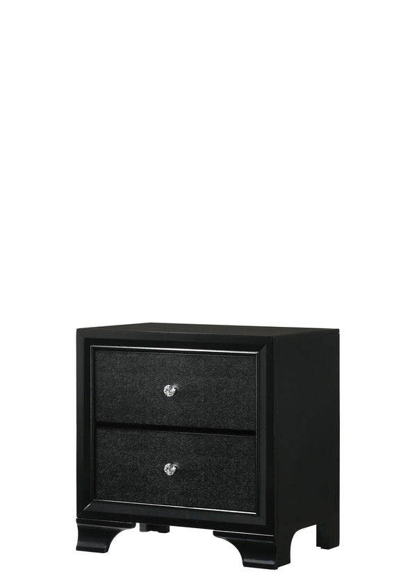 Crown Mark - Micah - Nightstand - Black - 5th Avenue Furniture