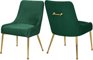 Meridian Furniture - Ace - Dining Chair with Gold Legs (Set of 2) - 5th Avenue Furniture