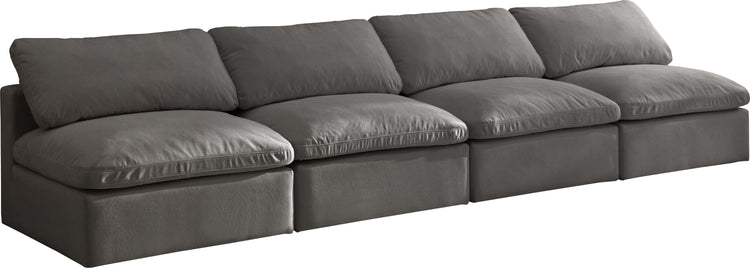 Meridian Furniture - Plush - Modular Armless 4 Seat Sofa - 5th Avenue Furniture