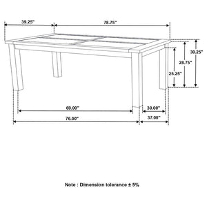 CoasterEveryday - Coleman - Rectangular Dining Table - Rustic Golden Brown - 5th Avenue Furniture