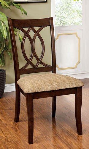 Furniture of America - Carlisle - Side Chair (Set of 2) - Brown Cherry - 5th Avenue Furniture