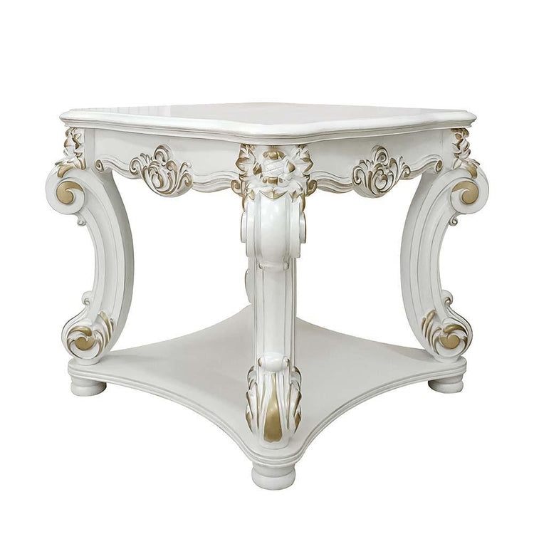 ACME - Vendom - End Table - Antique Pearl Finish - 5th Avenue Furniture