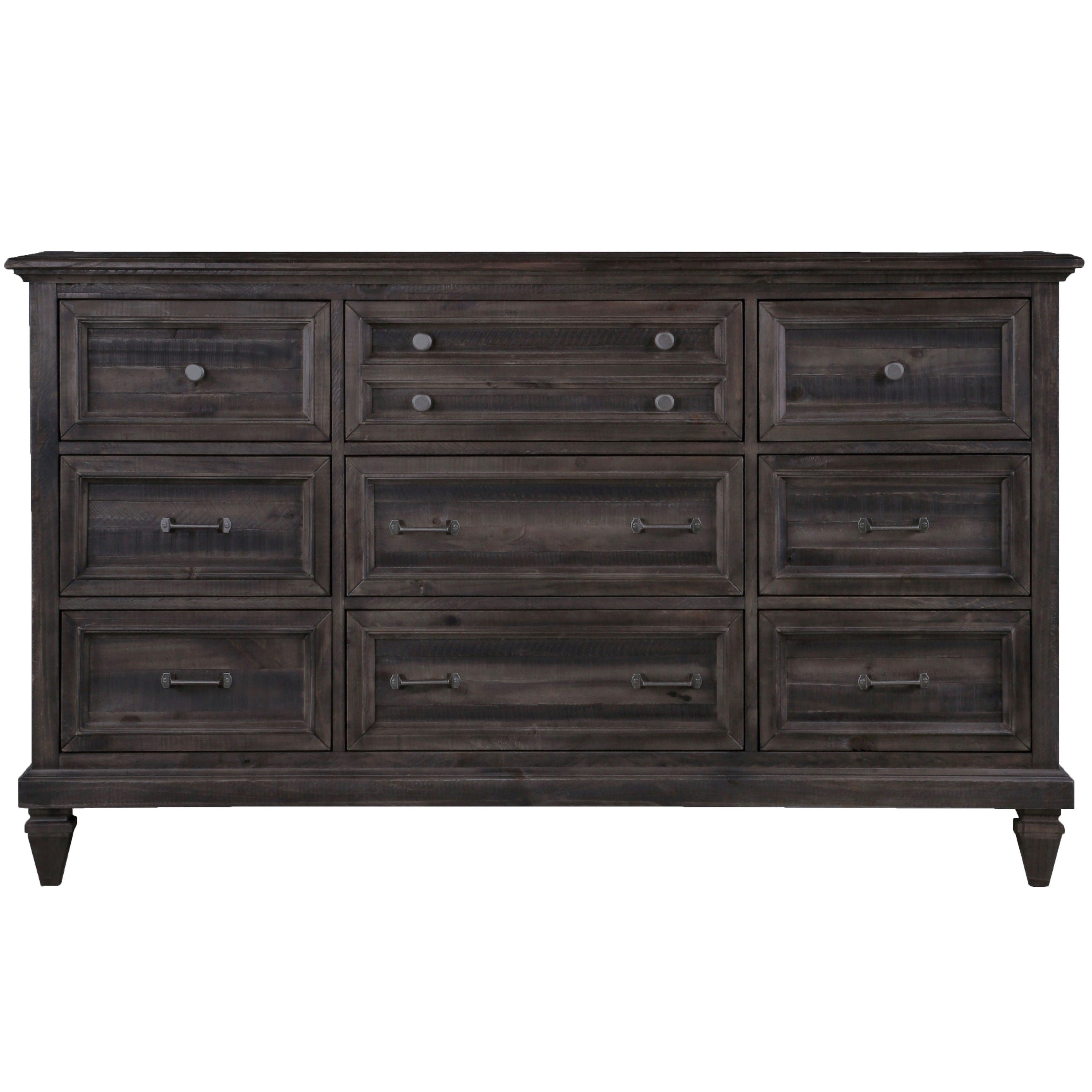 Magnussen Furniture - Calistoga - 9 Drawer Dresser In Weathered Charcoal - Weathered Charcoal - 5th Avenue Furniture