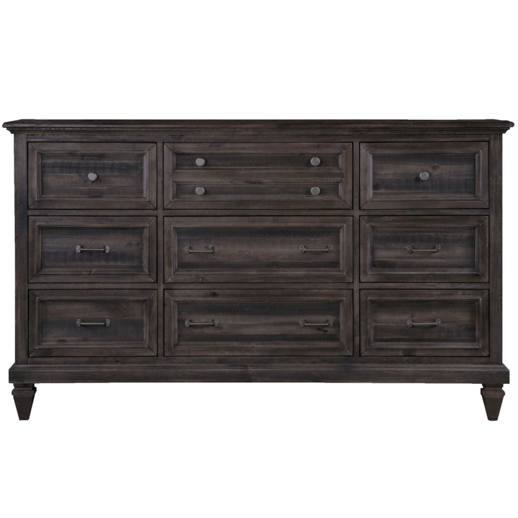 Magnussen Furniture - Calistoga - 9 Drawer Dresser In Weathered Charcoal - Weathered Charcoal - 5th Avenue Furniture