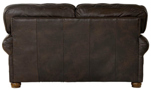 Roberto - Loveseat - Cocoa - Leather - 5th Avenue Furniture