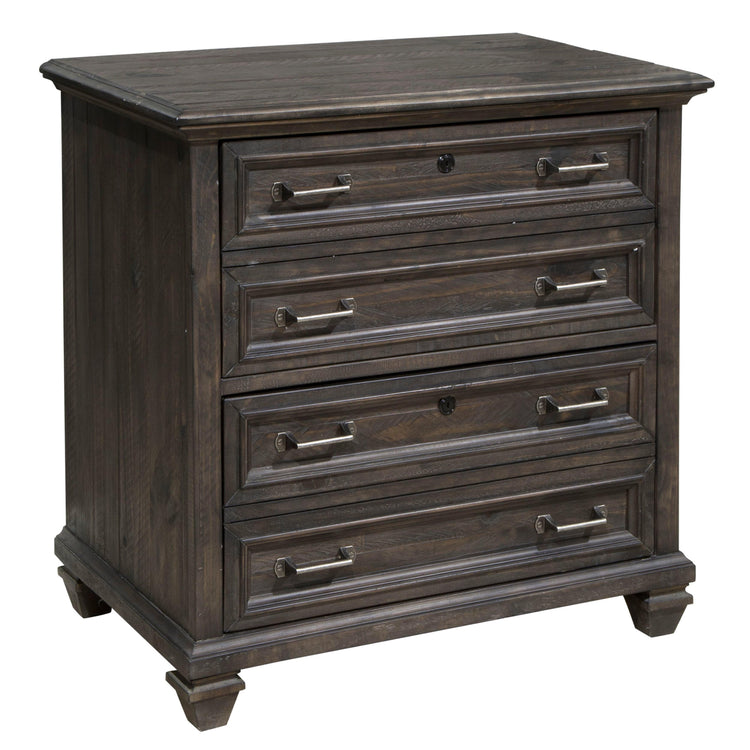 Magnussen Furniture - Sutton Place - Lateral File - Weathered Charcoal - 5th Avenue Furniture