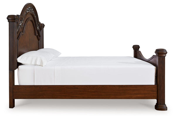 Signature Design by Ashley® - Lavinton - Poster Bed - 5th Avenue Furniture