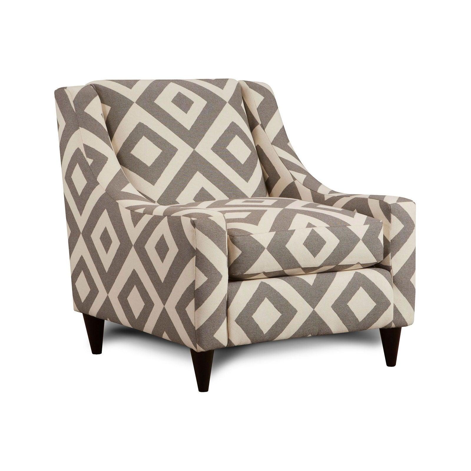 Furniture of America - Parker - Chair - Gray / Pattern Fabric - 5th Avenue Furniture