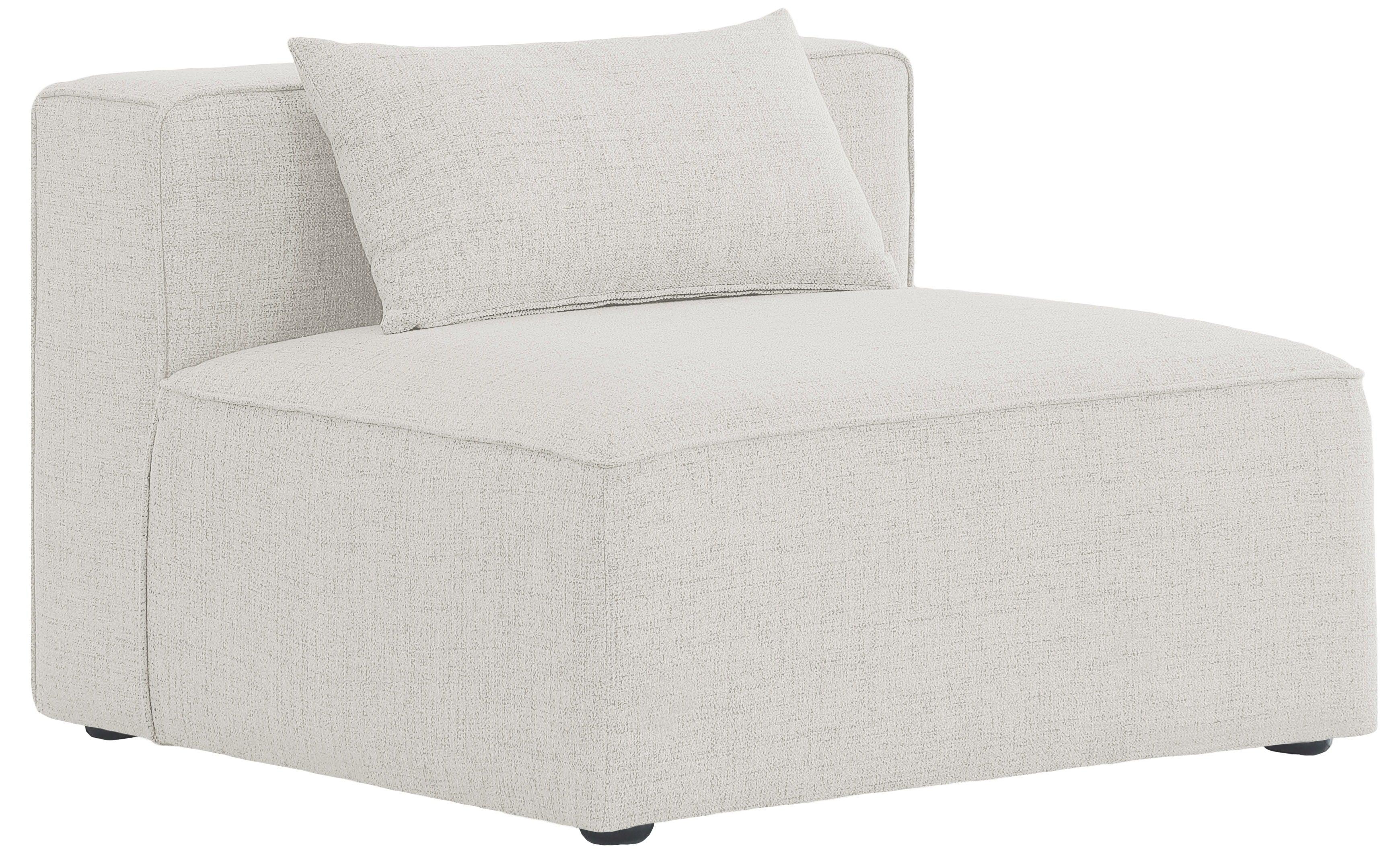 Meridian Furniture - Cube - Armless Chair - Cream - 5th Avenue Furniture