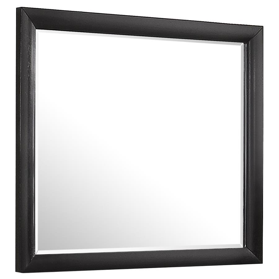 CoasterEssence - Briana - Rectangle Dresser Mirror - Black - 5th Avenue Furniture