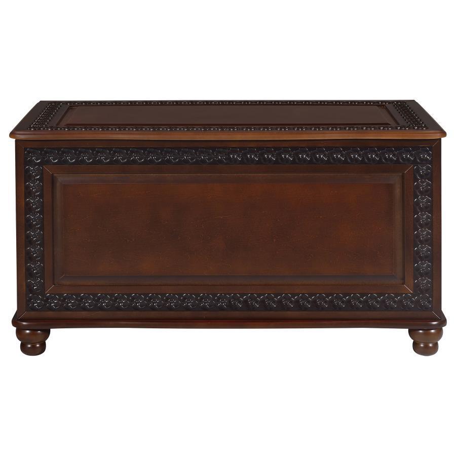 CoasterElevations - Finlay - Flip Open Storage Cedar Chest - Deep Tobacco - 5th Avenue Furniture