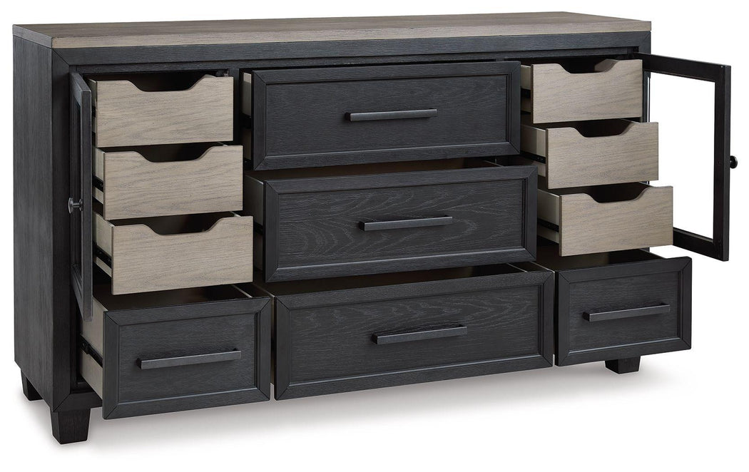 Signature Design by Ashley® - Foyland - Dresser, Mirror - 5th Avenue Furniture