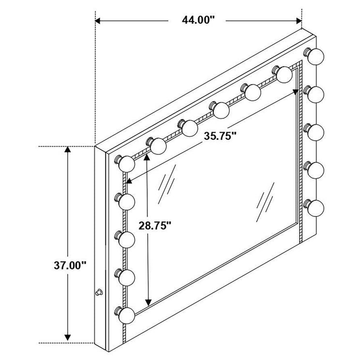 CoasterEssence - Eleanor - Rectangular Dresser Mirror - 5th Avenue Furniture