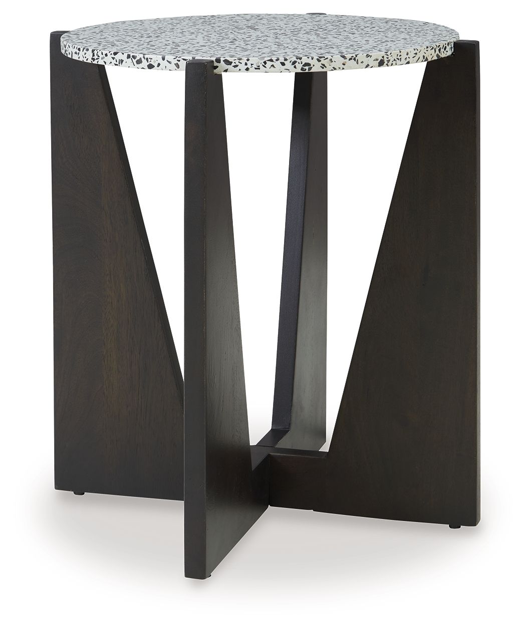 Tellrich - Black / White - Accent Table - 5th Avenue Furniture