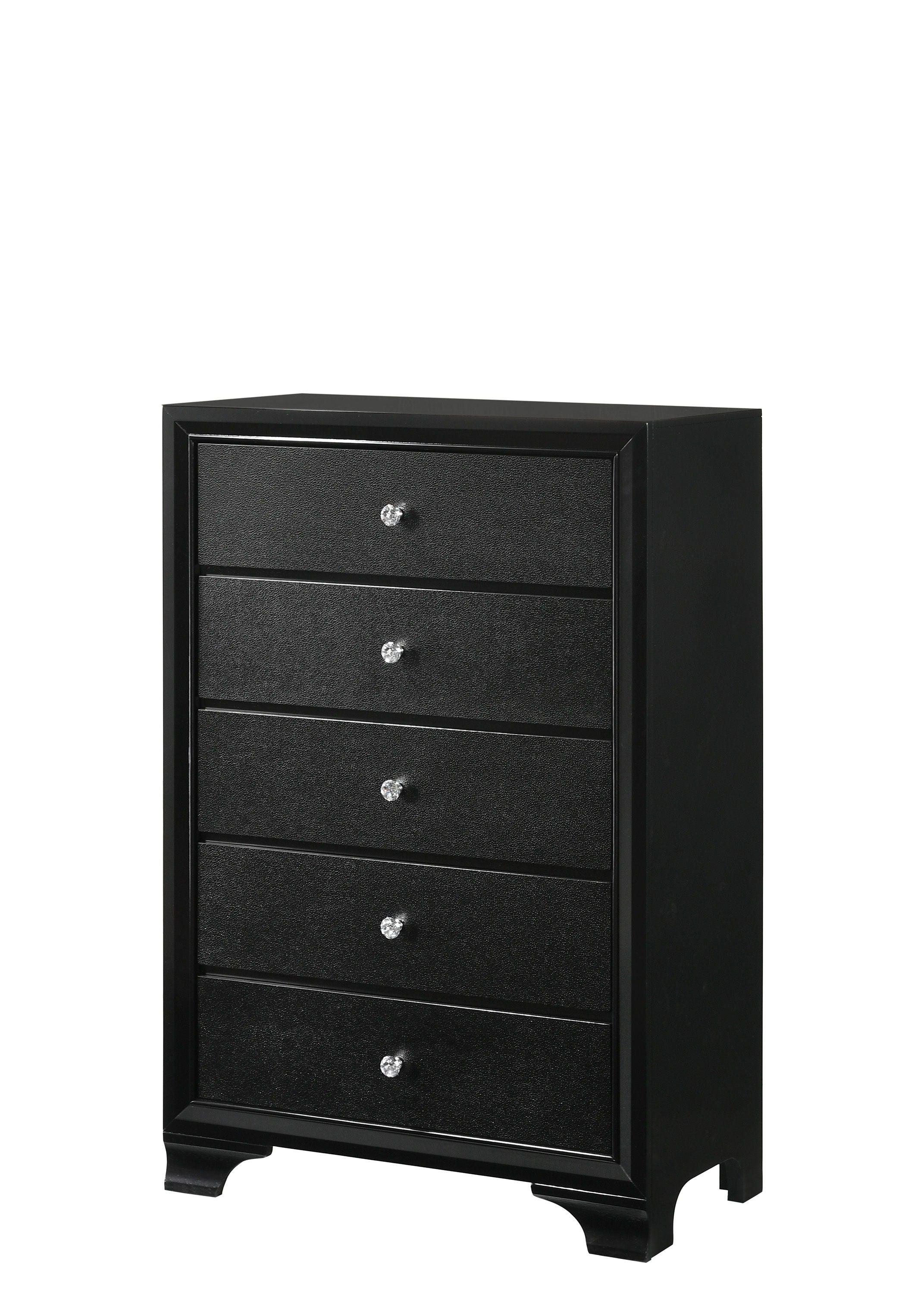 Crown Mark - Micah - Chest - Black - 5th Avenue Furniture