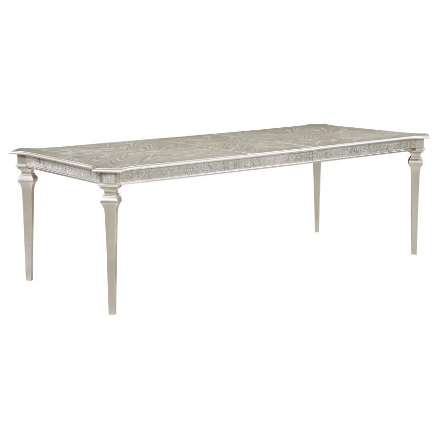 Coaster Fine Furniture - Evangeline - Rectangular Dining Table With Extension Leaf - Silver Oak - 5th Avenue Furniture