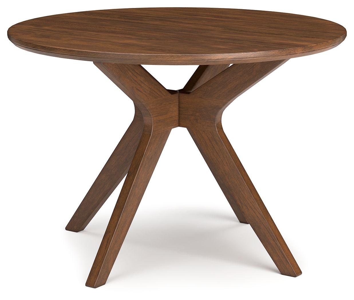 Signature Design by Ashley® - Lyncott - Brown - Round Dining Room Table - 5th Avenue Furniture