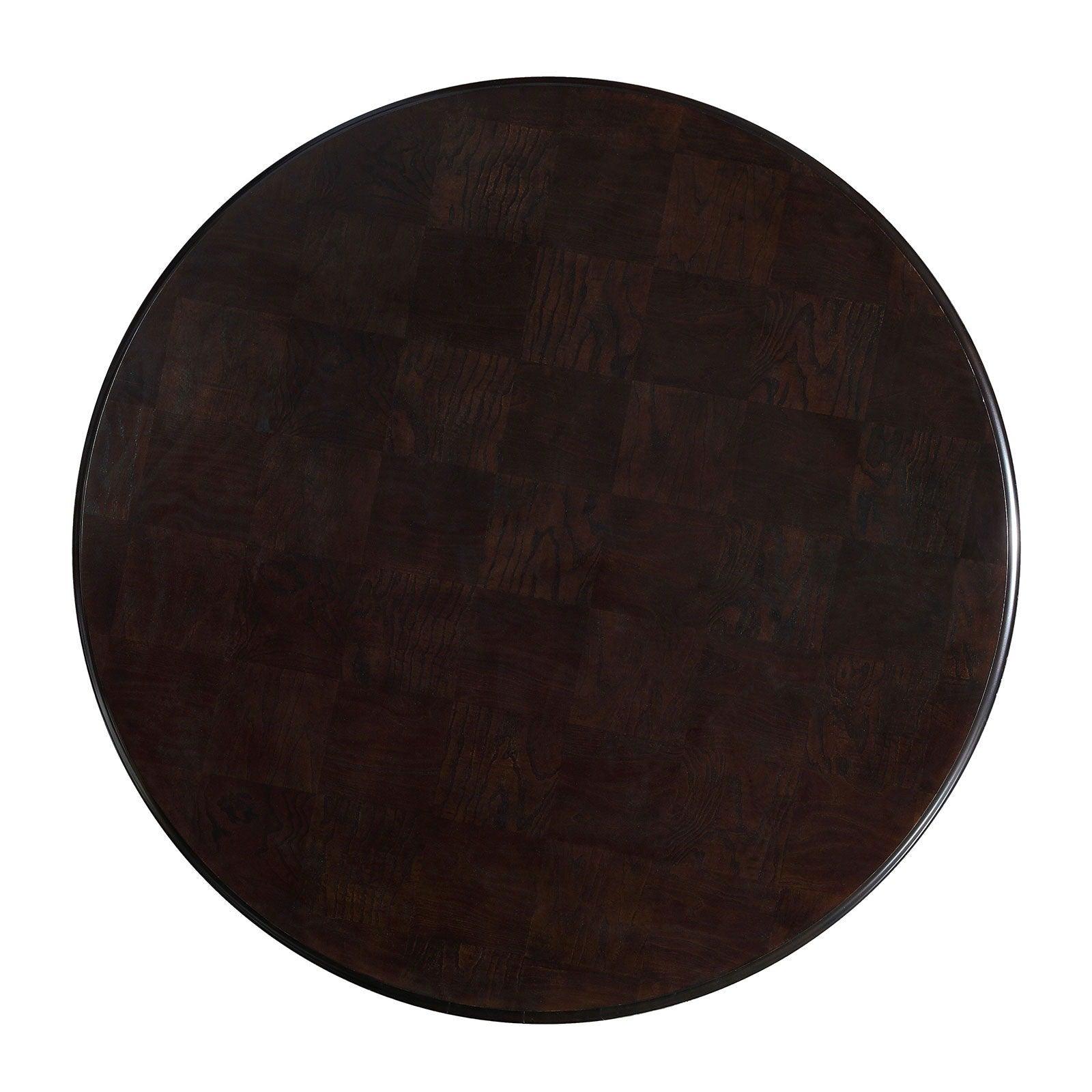 Furniture of America - Ornette - Round Table - Espresso / Champagne - 5th Avenue Furniture