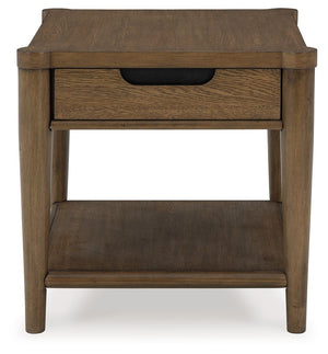 Roanhowe - Brown - Rectangular End Table - 5th Avenue Furniture