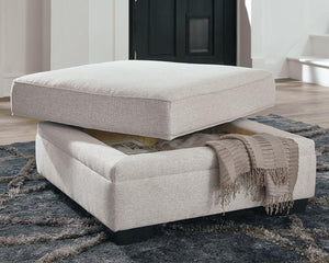 Ashley Furniture - Dellara - Chalk - Ottoman With Storage - 5th Avenue Furniture