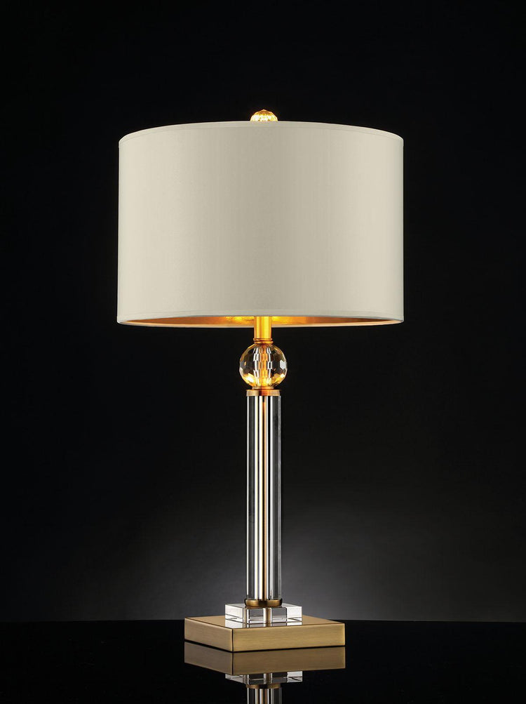 Furniture of America - Charis - Table Lamp - Gold / Ivory - 5th Avenue Furniture