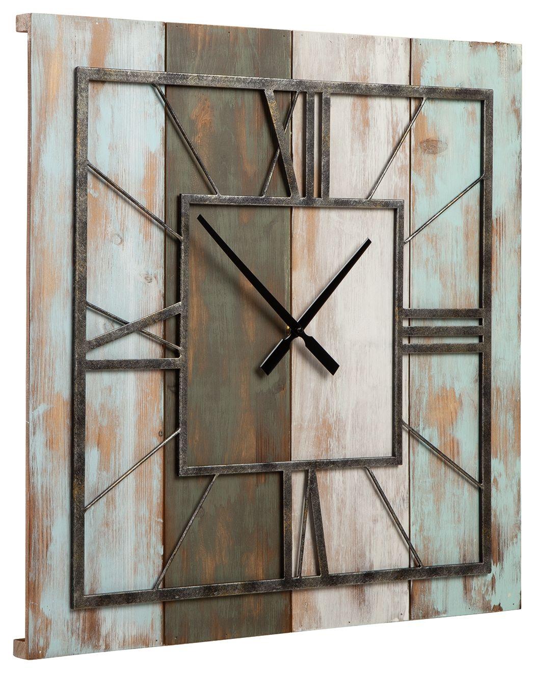 Ashley Furniture - Perdy - Brown - Wall Clock - 5th Avenue Furniture
