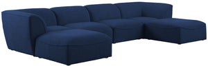 Meridian Furniture - Miramar - Modular Sectional 6 Piece - Navy - Fabric - Modern & Contemporary - 5th Avenue Furniture