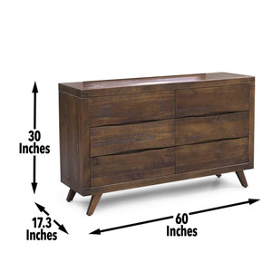 Steve Silver Furniture - Pasco - Dresser With Glides - Brown - 5th Avenue Furniture