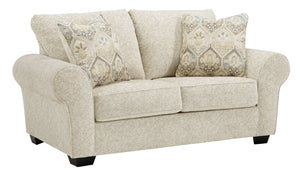 Ashley Furniture - Haisley - Ivory - Loveseat - 5th Avenue Furniture