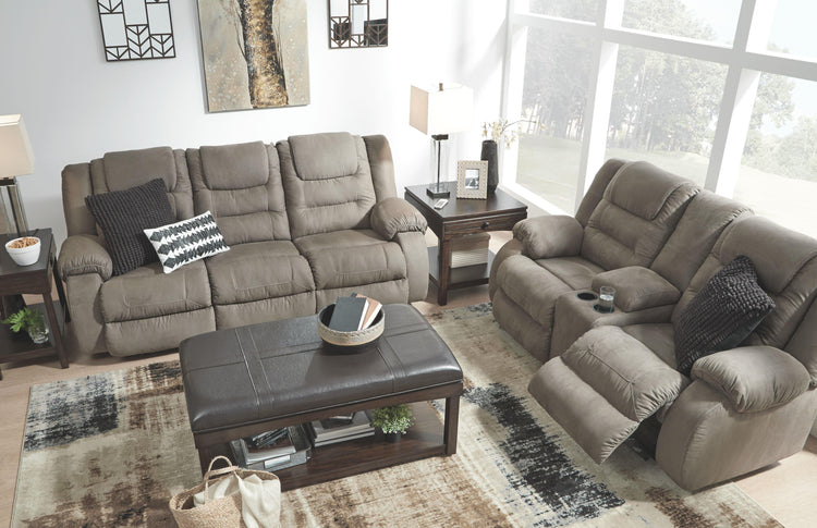 Ashley Furniture - Mccade - Cobblestone - Reclining Sofa - 5th Avenue Furniture