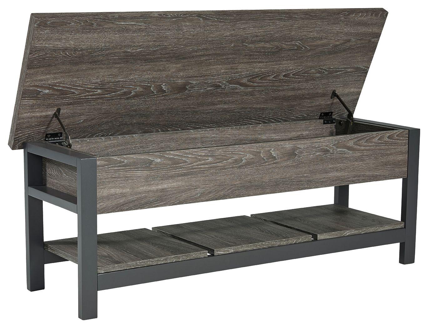 Signature Design by Ashley® - Rhyson - Storage Bench - 5th Avenue Furniture