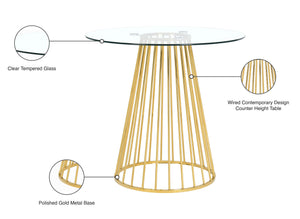 Meridian Furniture - Gio - Counter Height Table - 5th Avenue Furniture