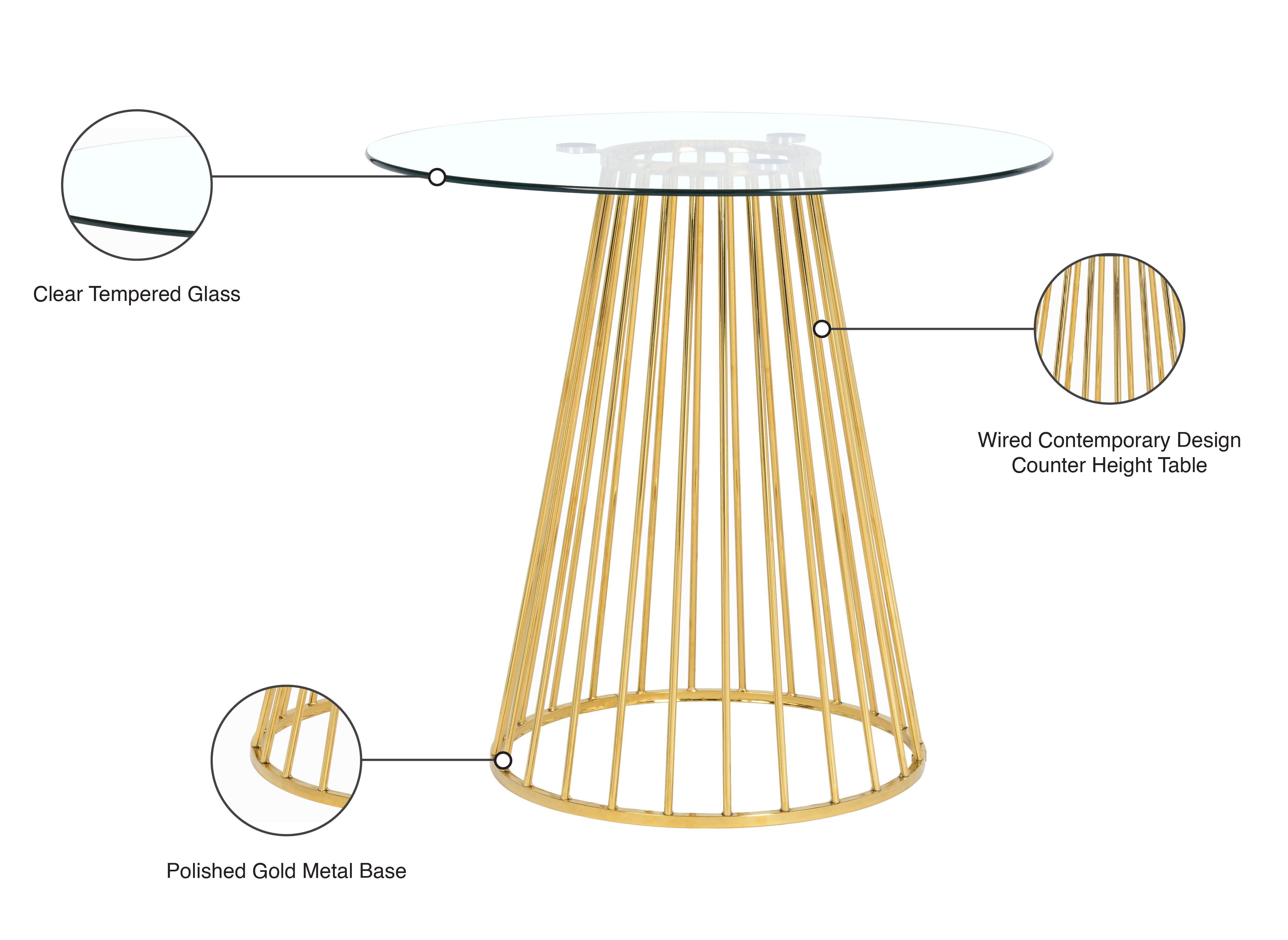 Meridian Furniture - Gio - Counter Height Table - 5th Avenue Furniture