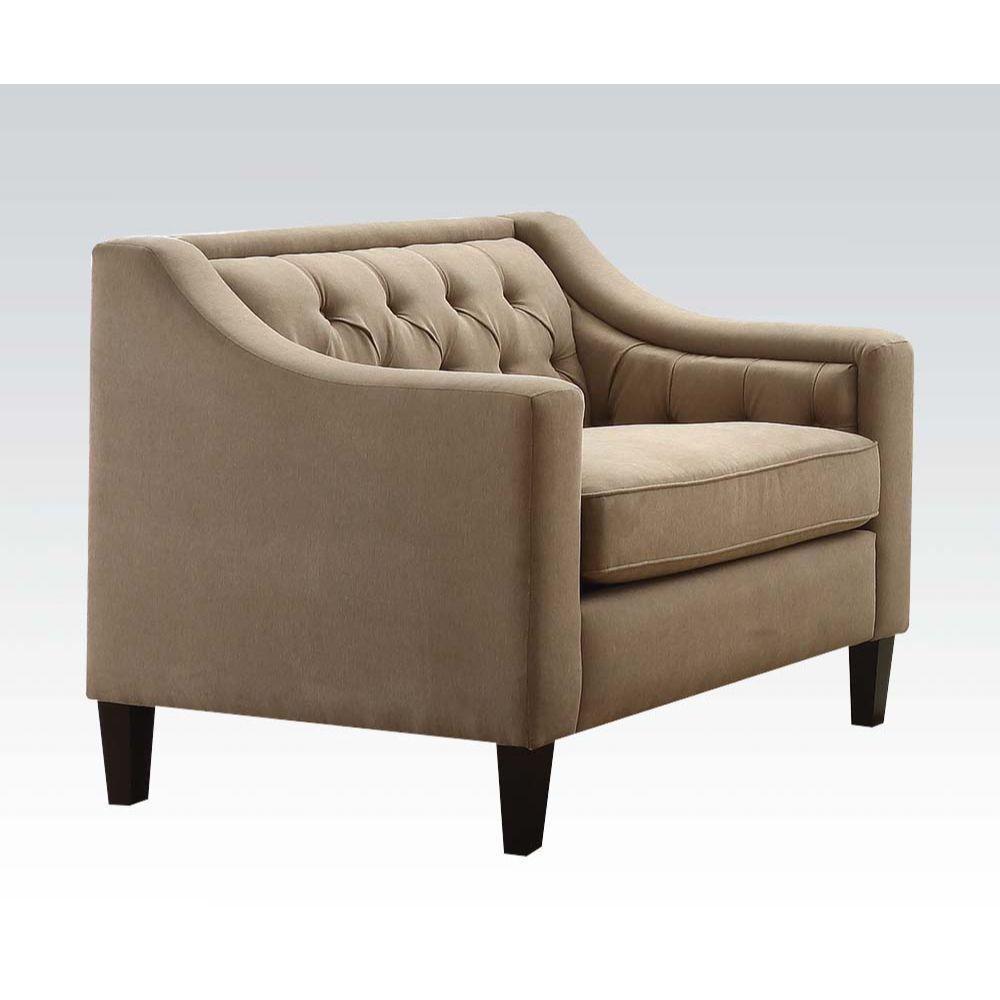 ACME - Suzanne - Chair - Beige Fabric - 5th Avenue Furniture
