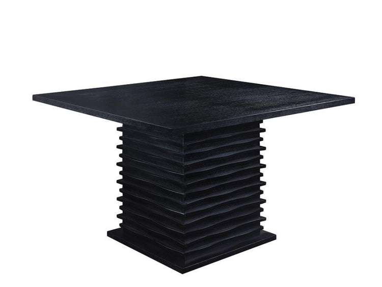 CoasterEssence - Stanton - Square Counter Table - Black - 5th Avenue Furniture