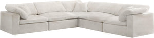 Meridian Furniture - Cozy - Modular Sectional 5 Piece - Beige - 5th Avenue Furniture