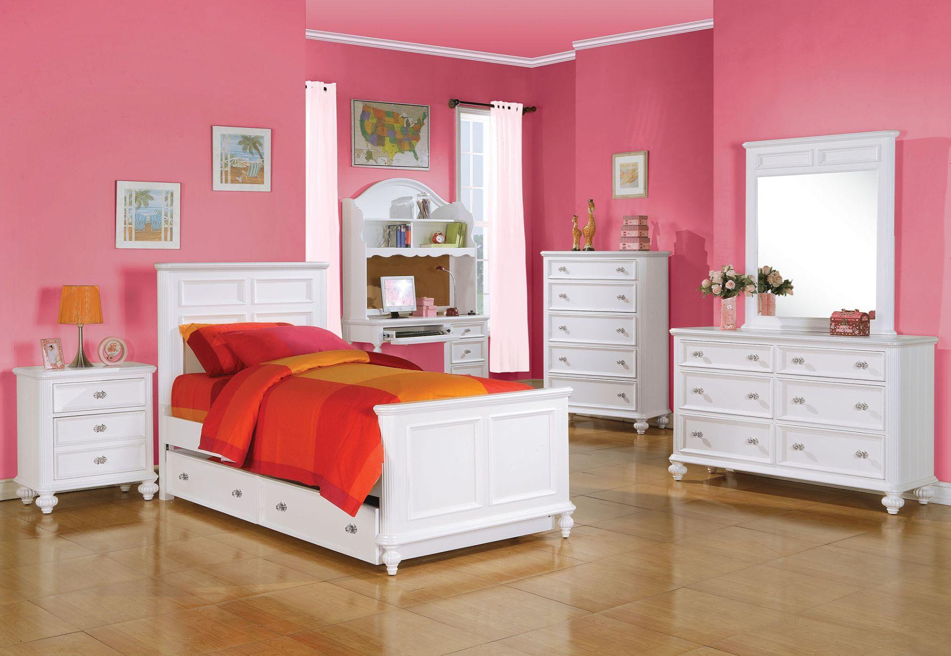 ACME - Athena - Full Bed - White - 50" - 5th Avenue Furniture