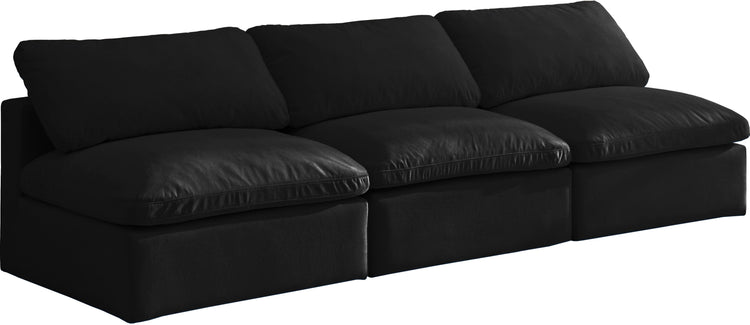 Meridian Furniture - Plush - Modular Armless 3 Seat Sofa - 5th Avenue Furniture