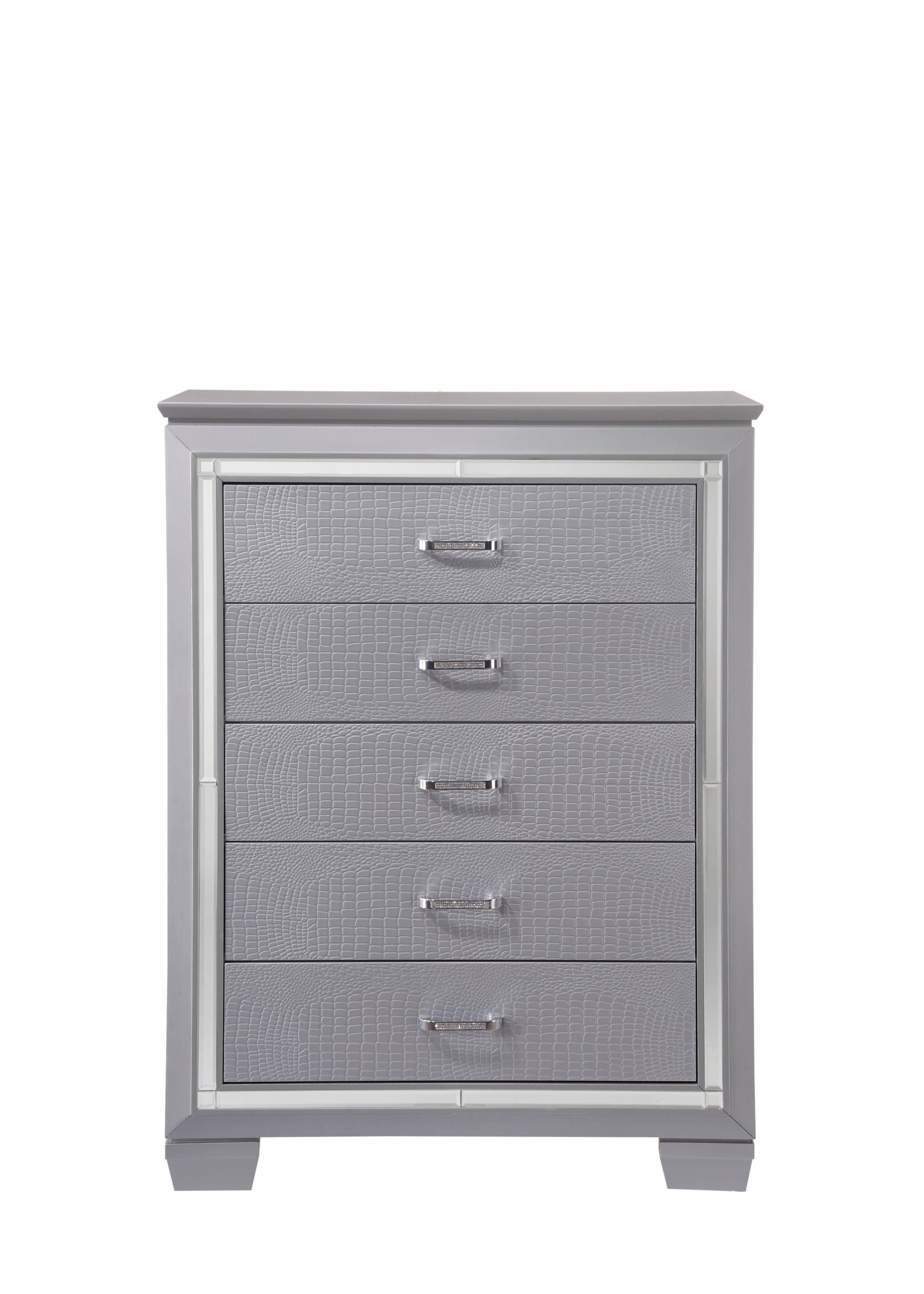 Crown Mark - Lillian - Chest - Gray - 5th Avenue Furniture