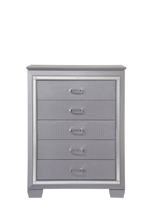 Crown Mark - Lillian - Chest - Gray - 5th Avenue Furniture