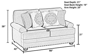 Jackson - Farmington - Loveseat - Buff - 5th Avenue Furniture