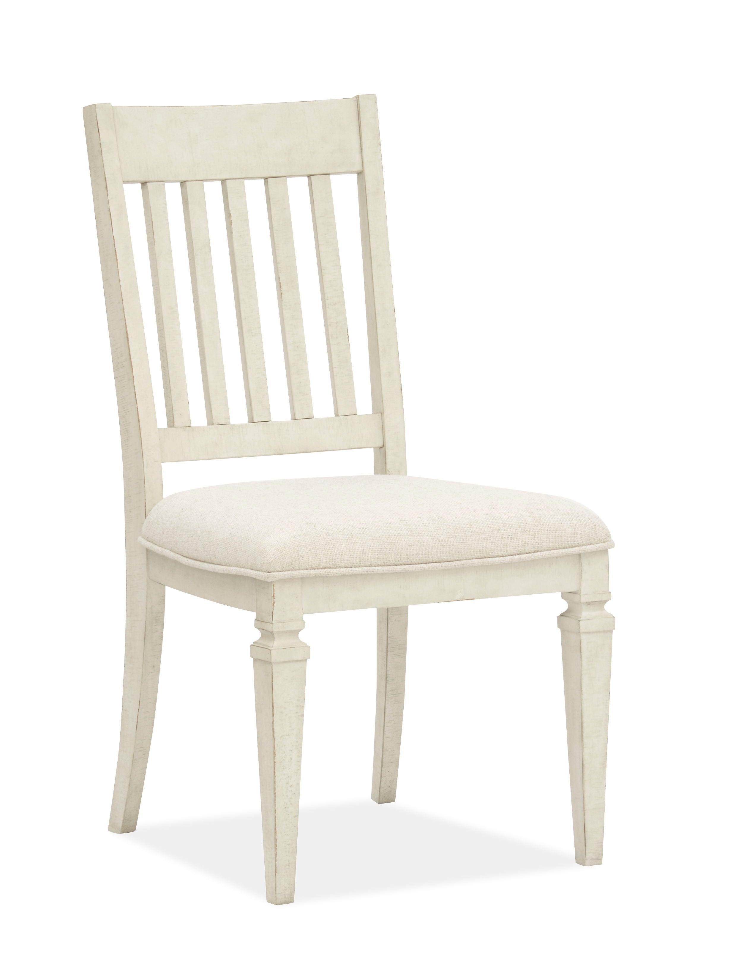 Magnussen Furniture - Newport - Dining Side Chair With Upholstered Seat (Set of 2) - Alabaster - 5th Avenue Furniture