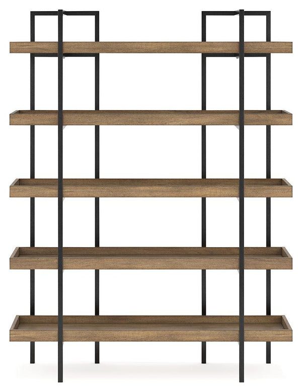 Signature Design by Ashley® - Montia - Light Brown - Bookcase - 5th Avenue Furniture