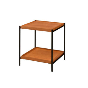 ACME - Oaken - End Table - Honey Oak & Black - 5th Avenue Furniture